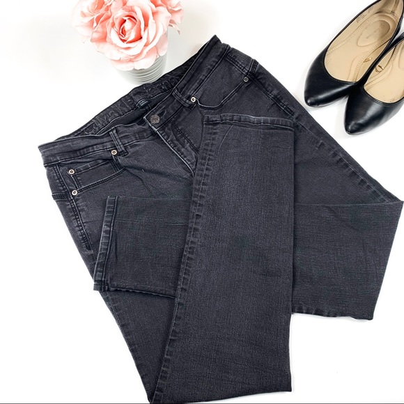 calvin klein curvy skinny jeans black